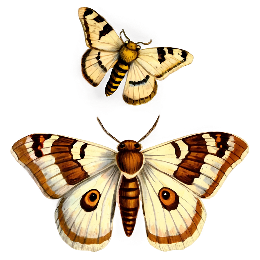 Vintage Moth Illustration Png Mkt45 PNG Image