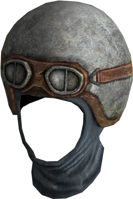 Vintage Motorcycle Helmetwith Goggles PNG Image