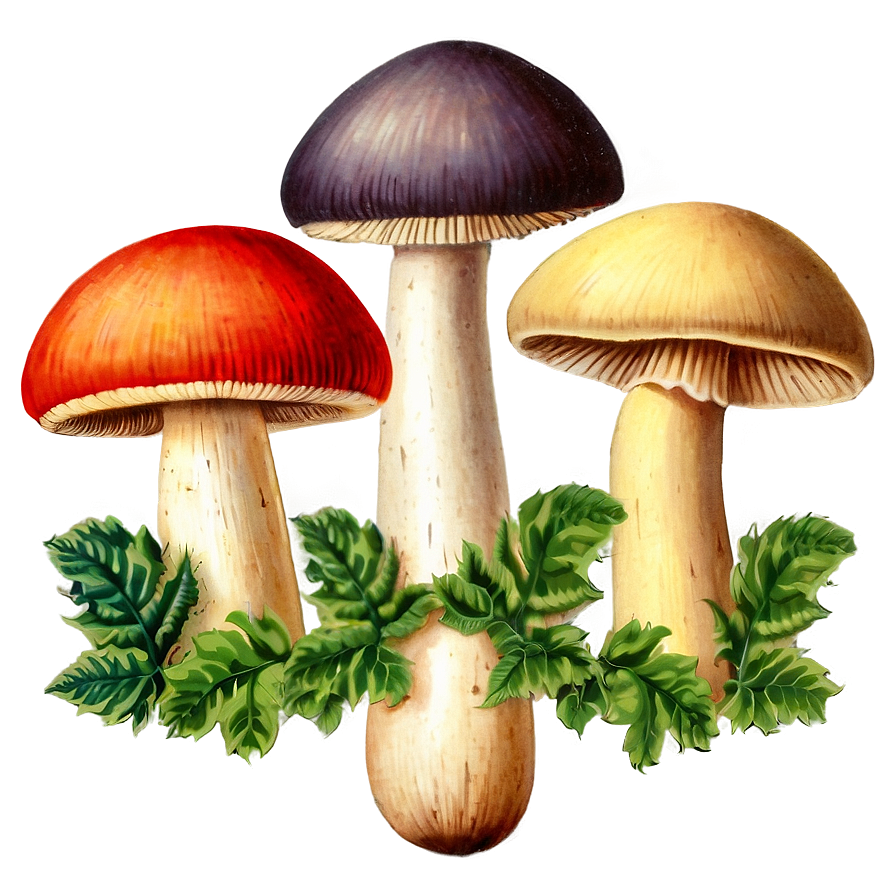 Vintage Mushroom Png 05032024 PNG Image