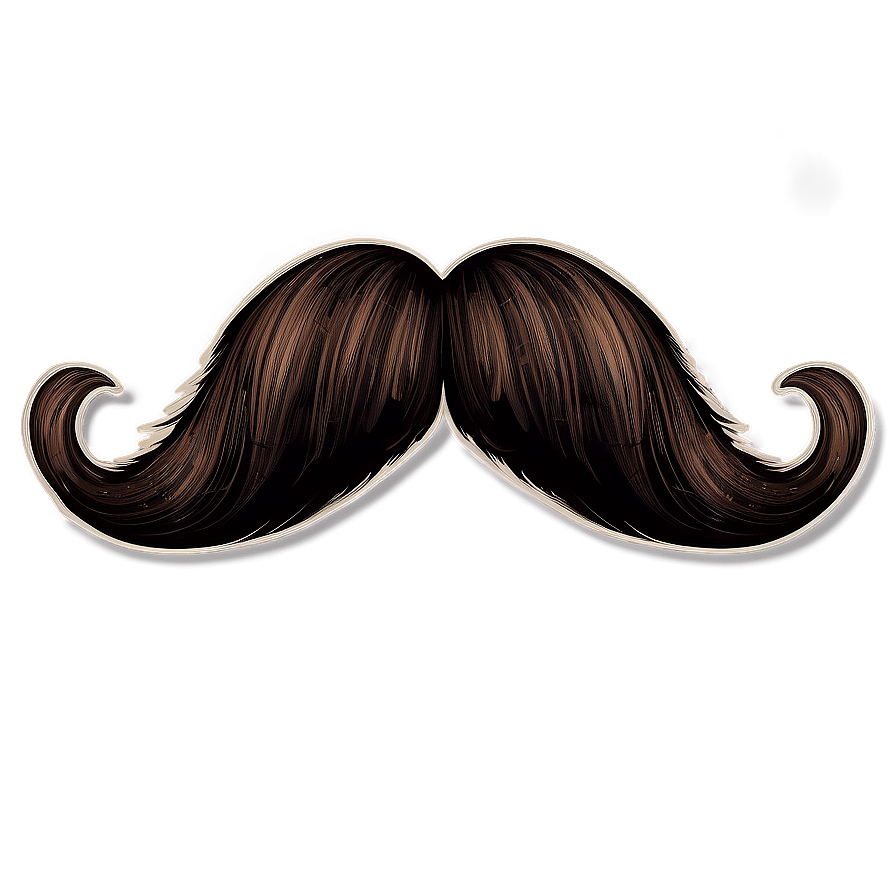 Vintage Mustache Style Png 34 PNG Image