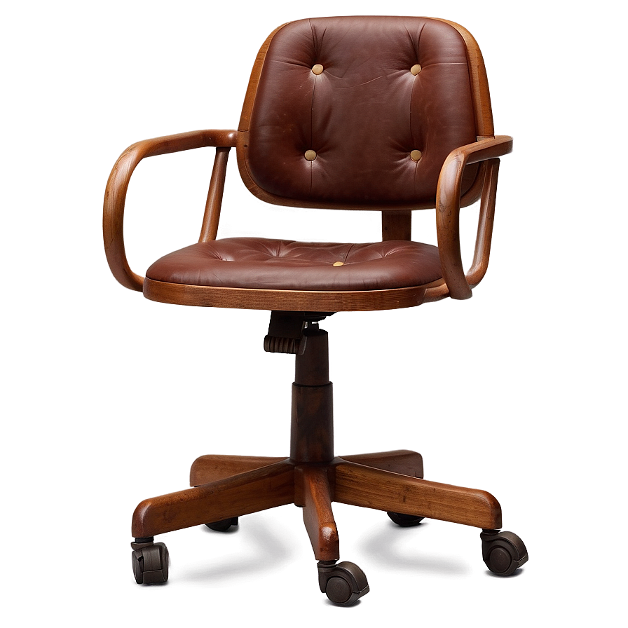 Vintage Office Chair Png Wkv PNG Image