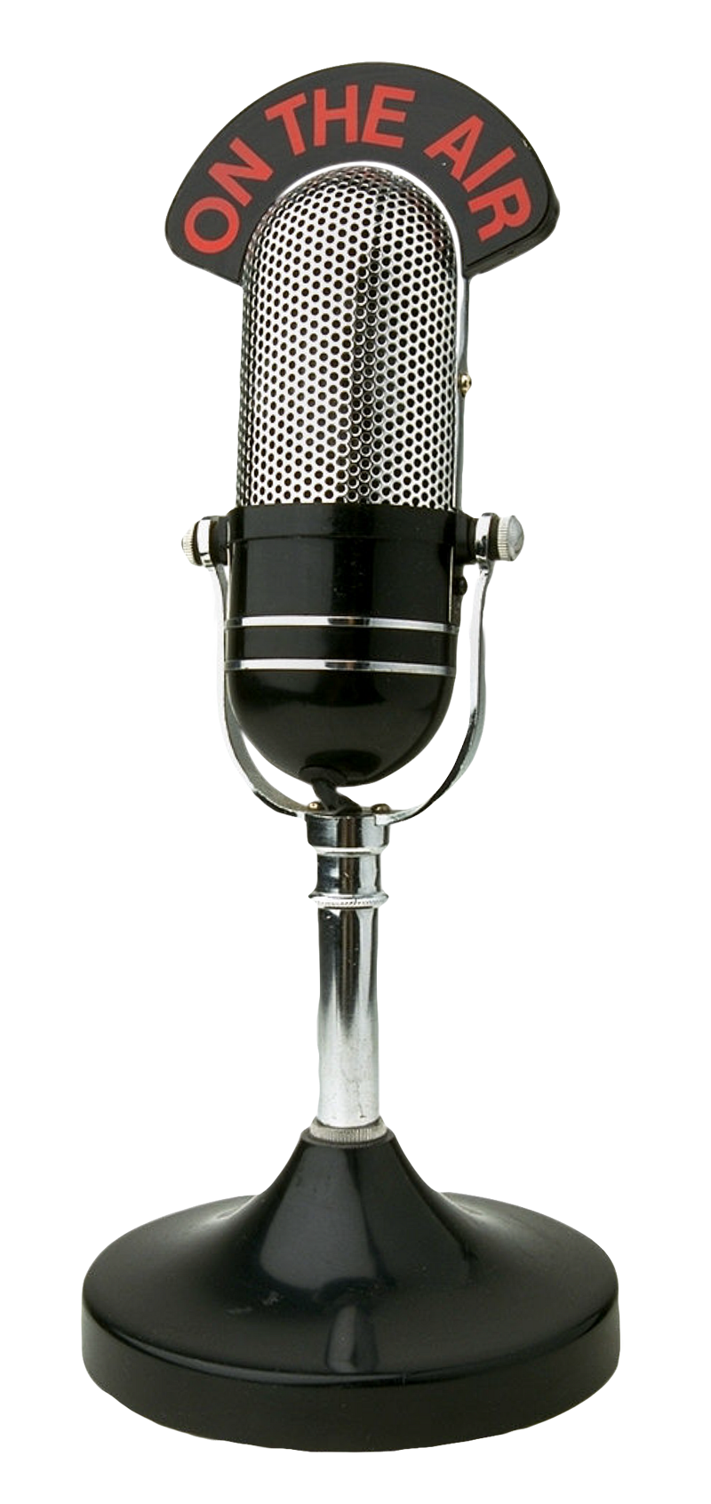 Vintage On Air Microphone PNG Image