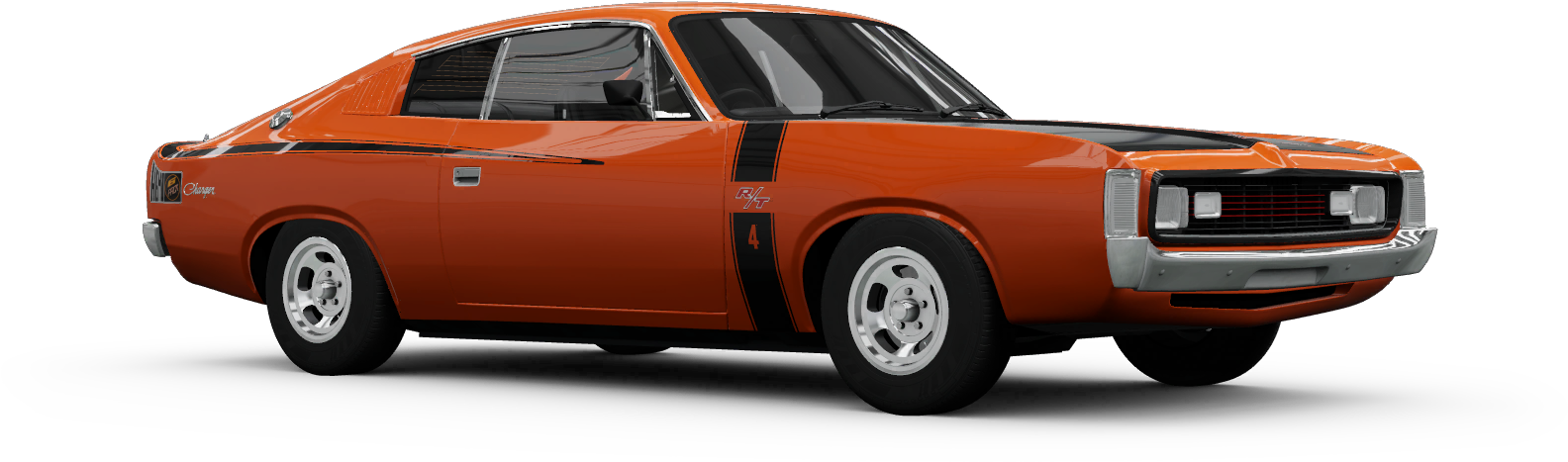 Vintage Orange Chrysler Car PNG Image