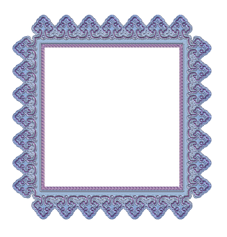 Vintage Ornate Frame Design PNG Image