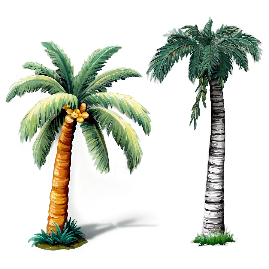 Vintage Palm Tree Png Rbu99 PNG Image