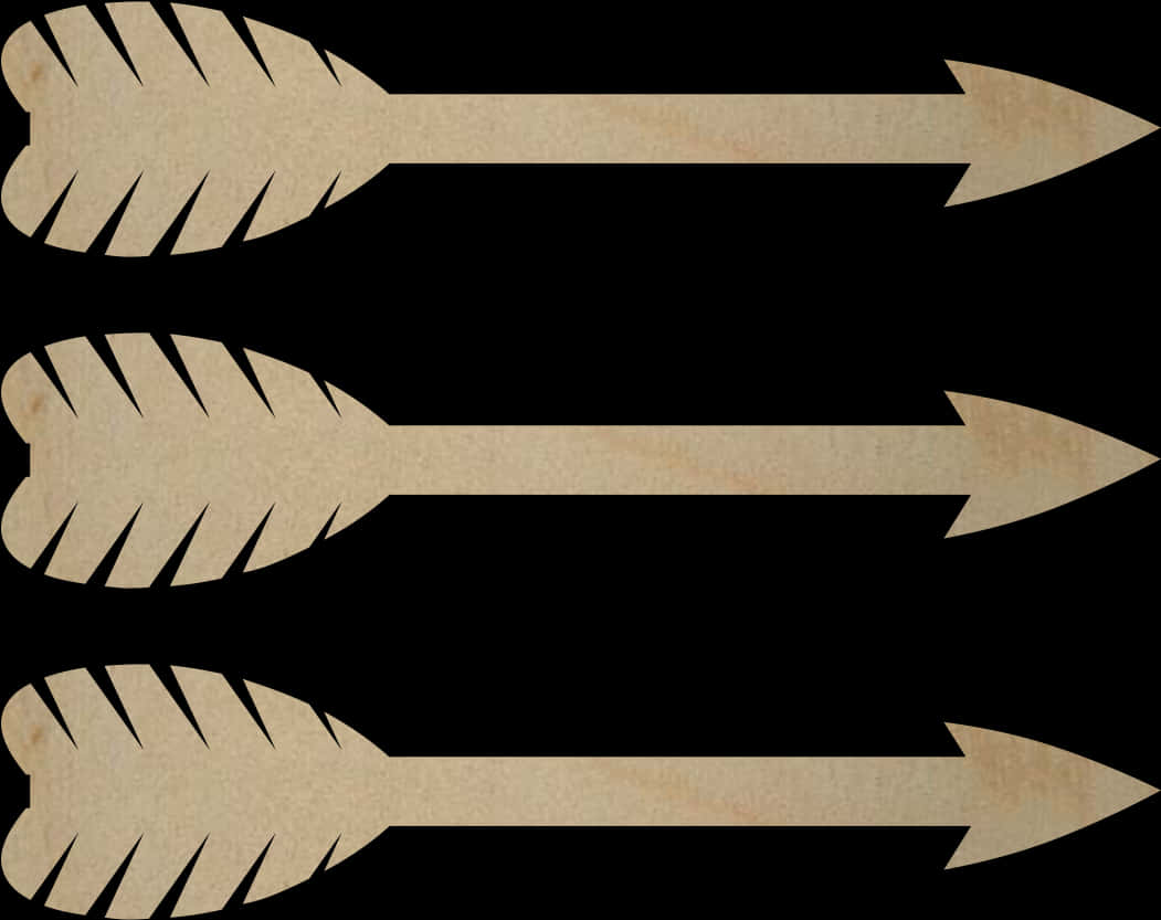 Vintage Paper Arrows Graphic PNG Image