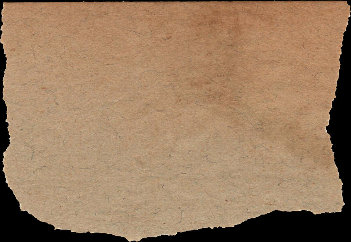 Vintage Paper Texture Torn Edges PNG Image