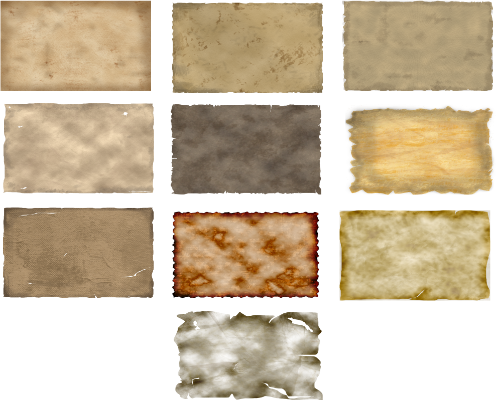 Vintage Paper Textures Collection PNG Image