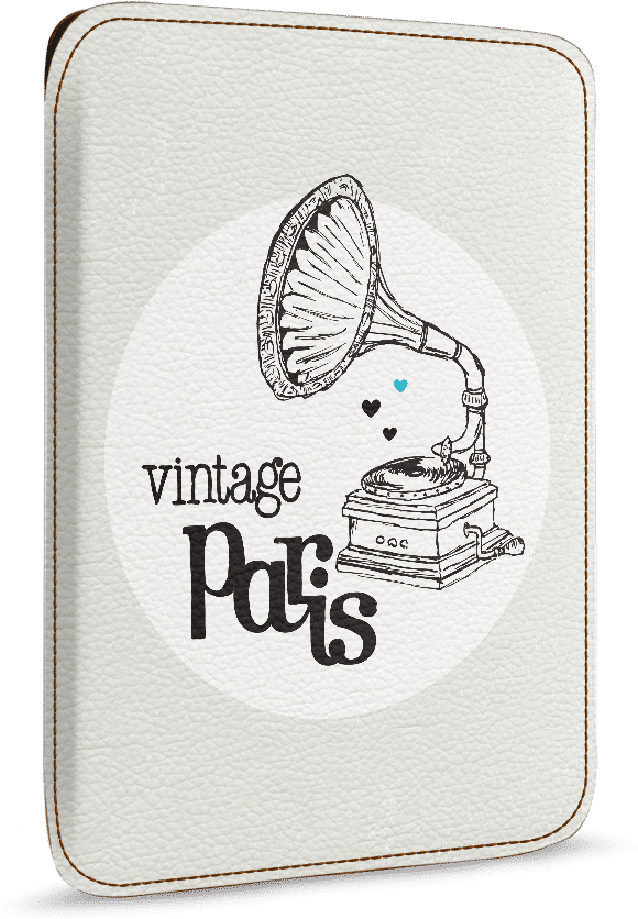 Vintage Paris Gramophone Illustration PNG Image