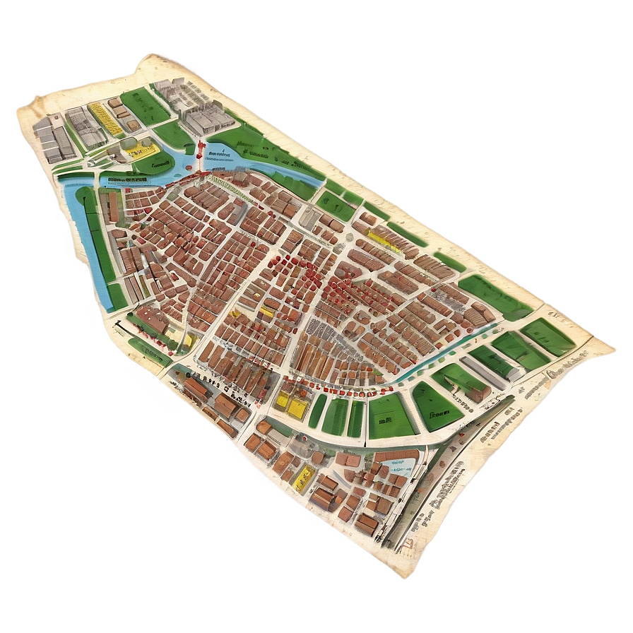 Vintage Paris Map Png Mfc48 PNG Image