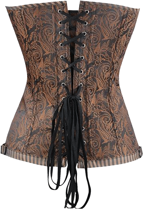 Vintage Pattern Corset Lingerie PNG Image