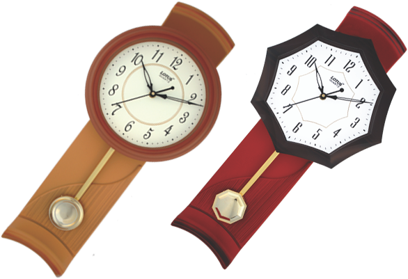 Vintage Pendulum Wall Clocks PNG Image