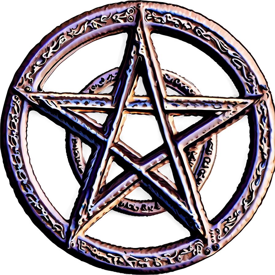 Vintage Pentagram Emblem Png Doc84 PNG Image