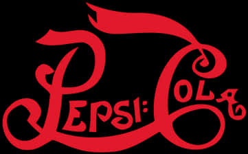 Vintage Pepsi Cola Logo Redon Black PNG Image