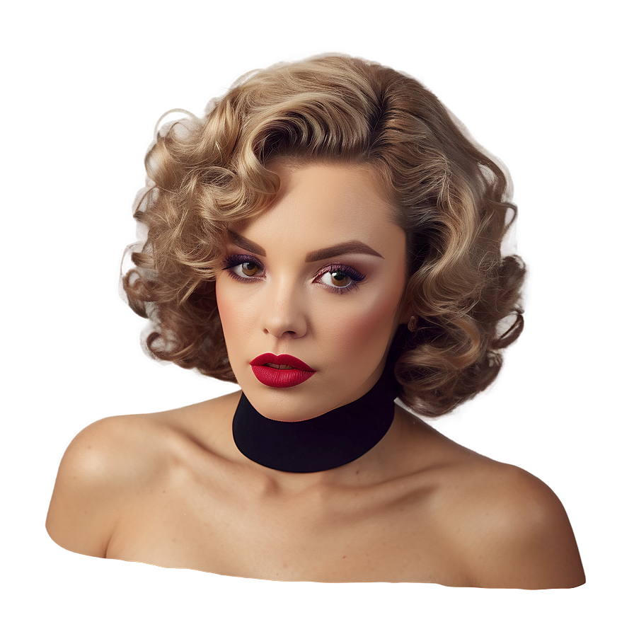 Vintage Perm Hair Aesthetics Png Rsn PNG Image