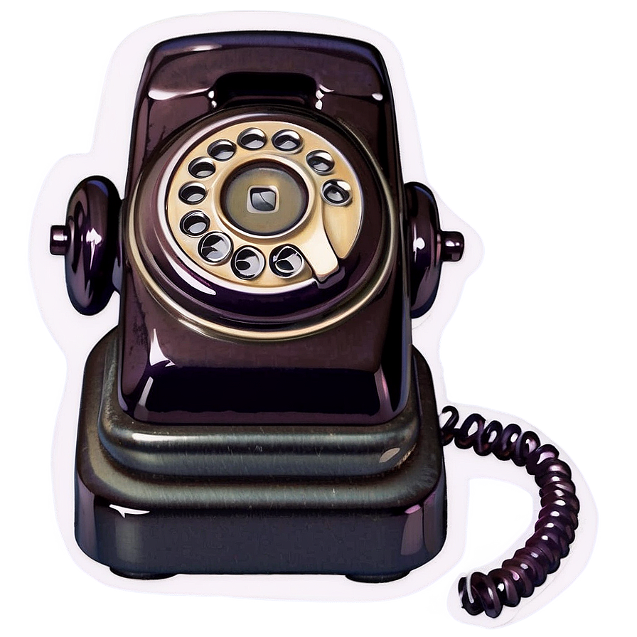 Vintage Phone Logo Png Gsw PNG Image