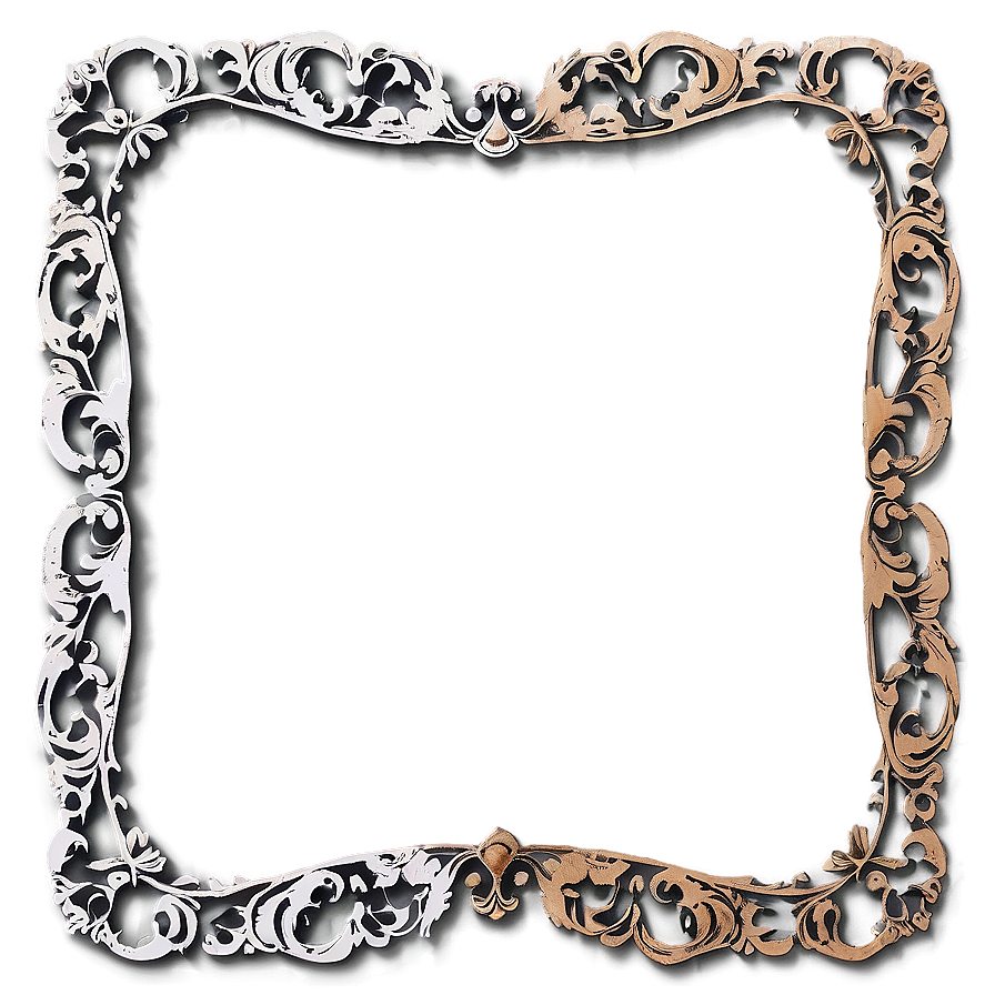 Vintage Photo Border Png Qjt22 PNG Image