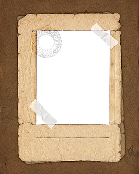 Vintage Photo Frame Blank PNG Image