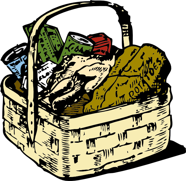 Vintage Picnic Basket Illustration PNG Image