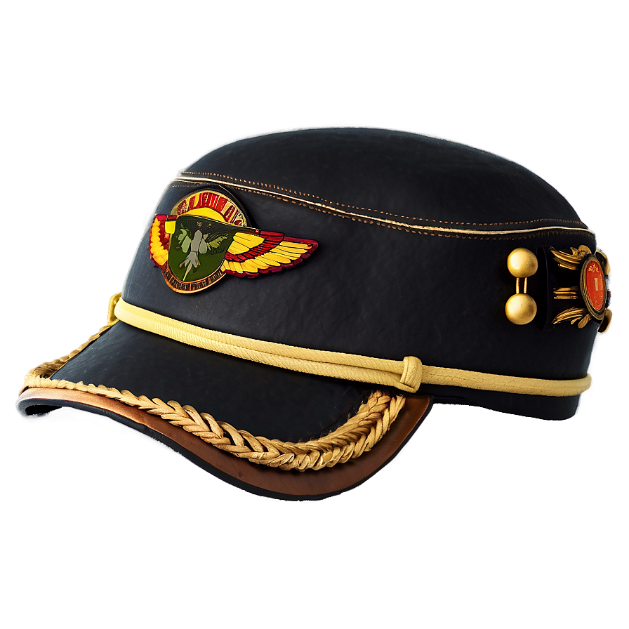 Vintage Pilot Hat Png Art PNG Image