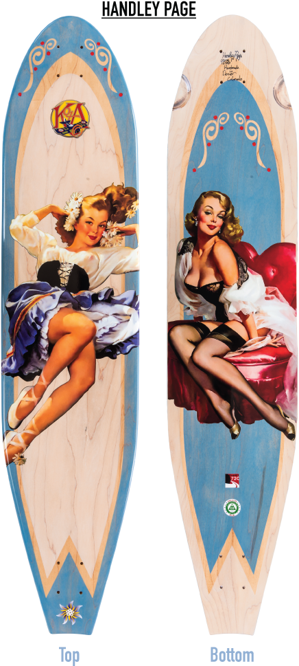 Vintage_ Pinup_ Surfboard_ Designs PNG Image