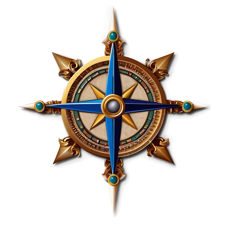 Vintage Pirate Compass Png 05212024 PNG Image