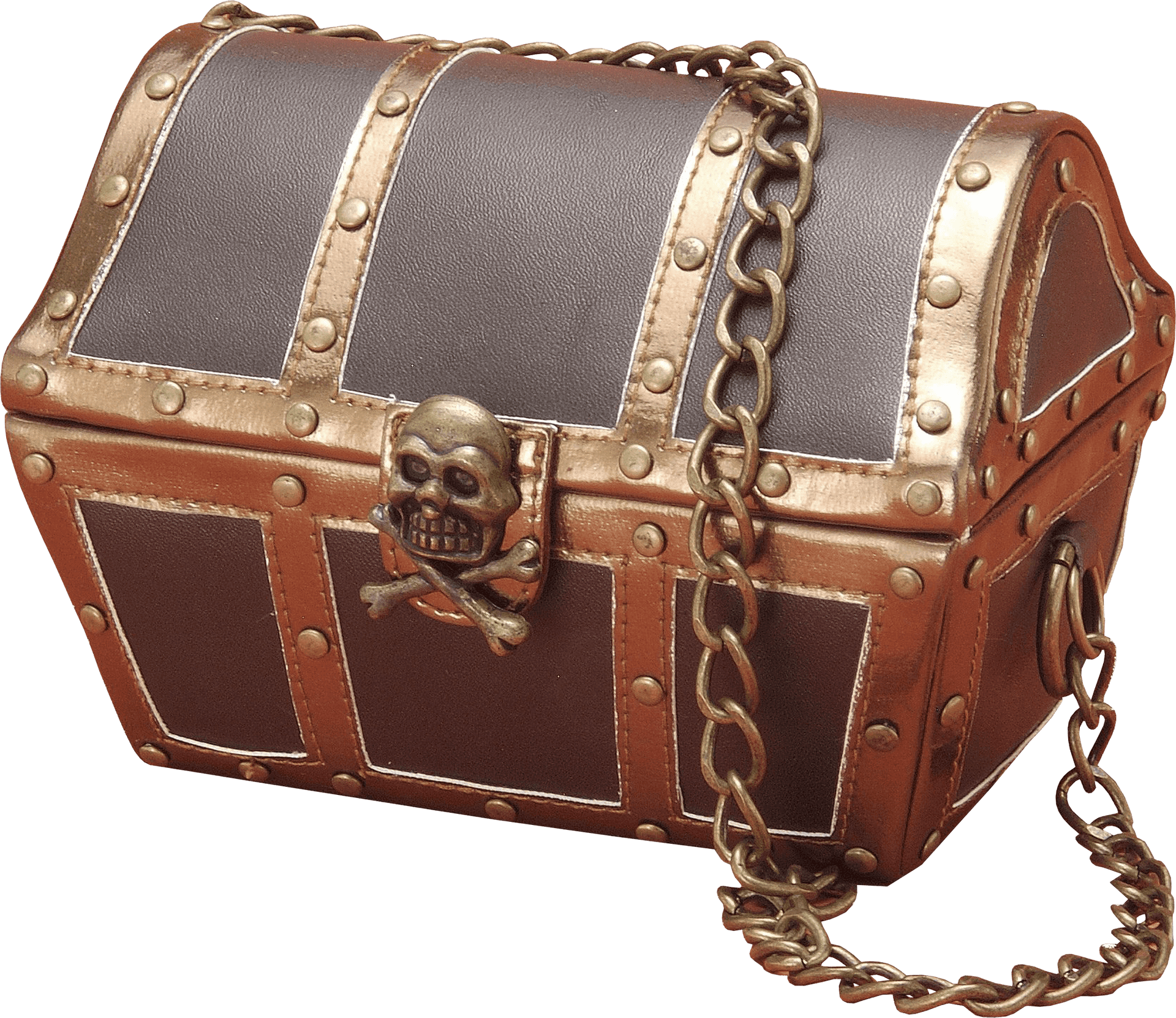 Vintage Pirate Treasure Chest PNG Image