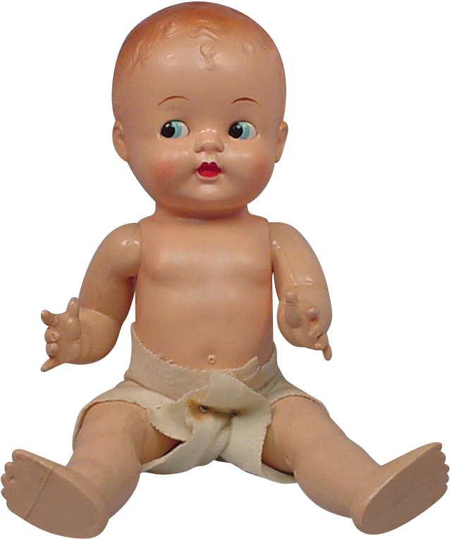 Vintage Plastic Baby Doll PNG Image