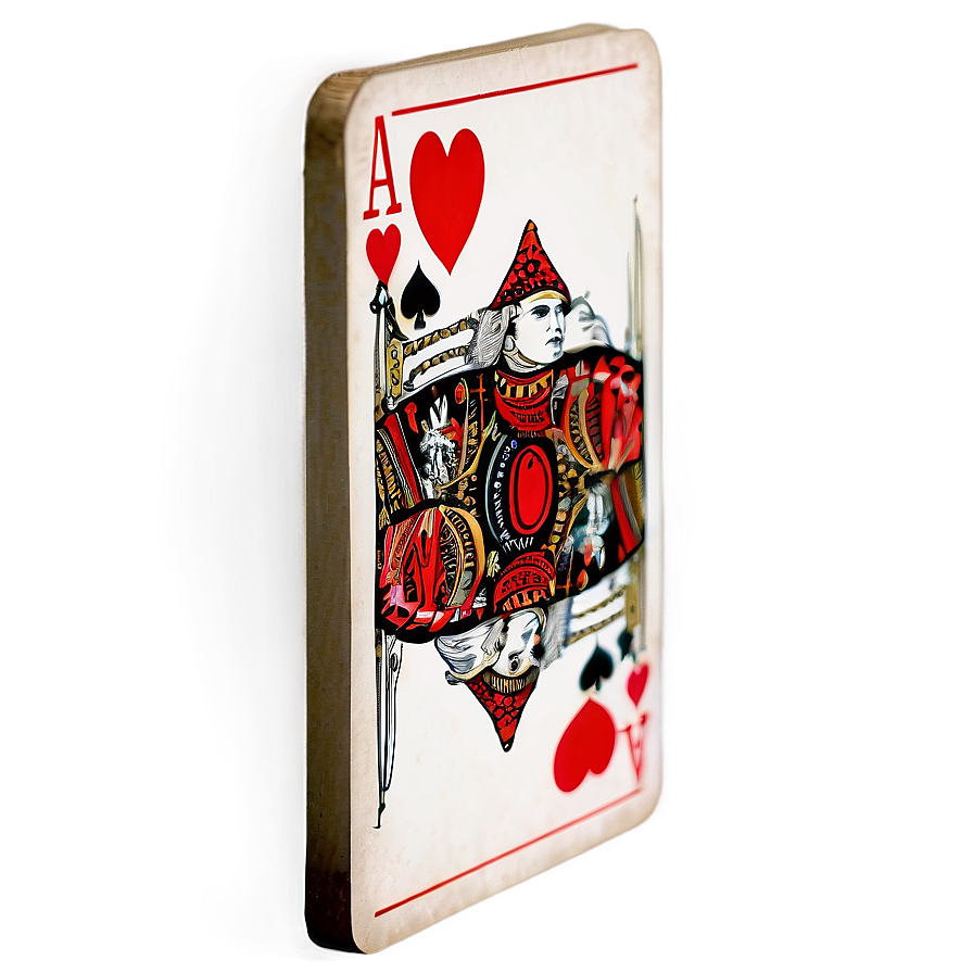 Vintage Playing Card Design Png 05252024 PNG Image