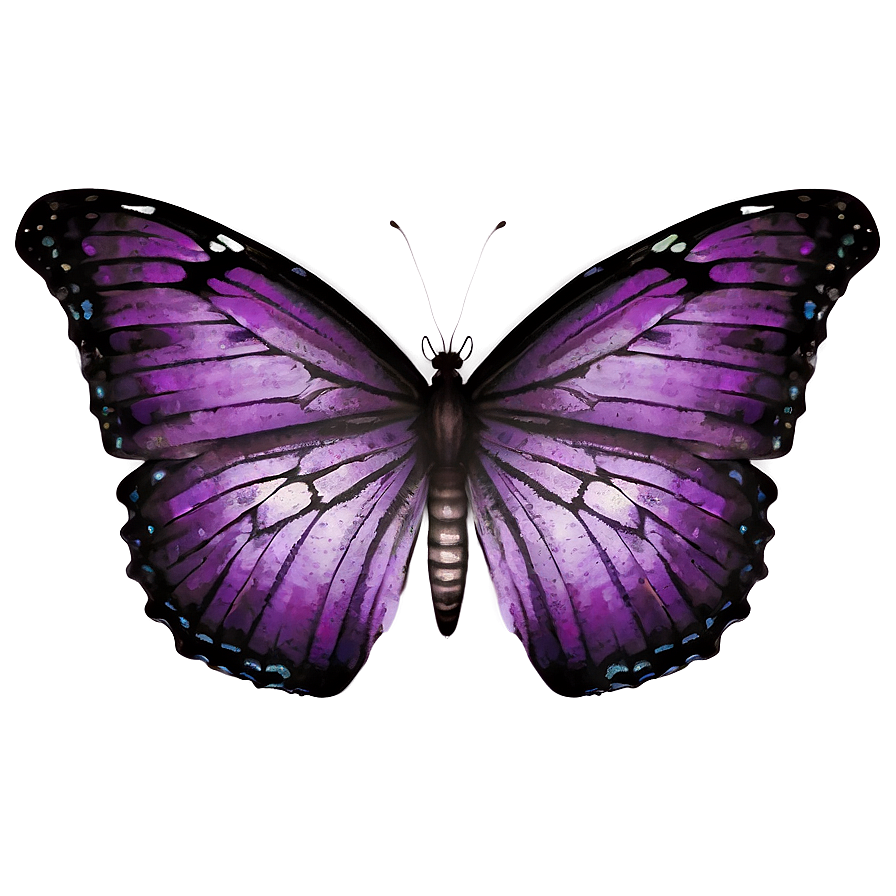 Vintage Purple Butterfly Png Ktq44 PNG Image