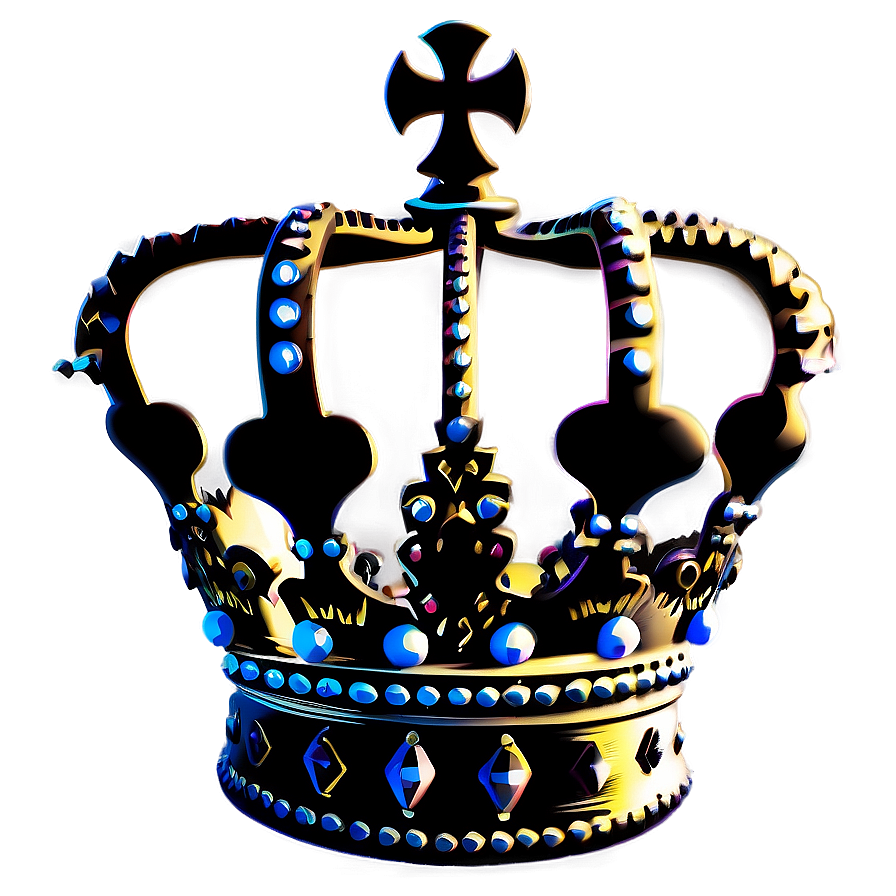 Vintage Queen Crown Silhouette Png 88 PNG Image