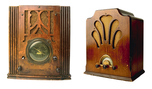 Vintage Radio Collection PNG Image