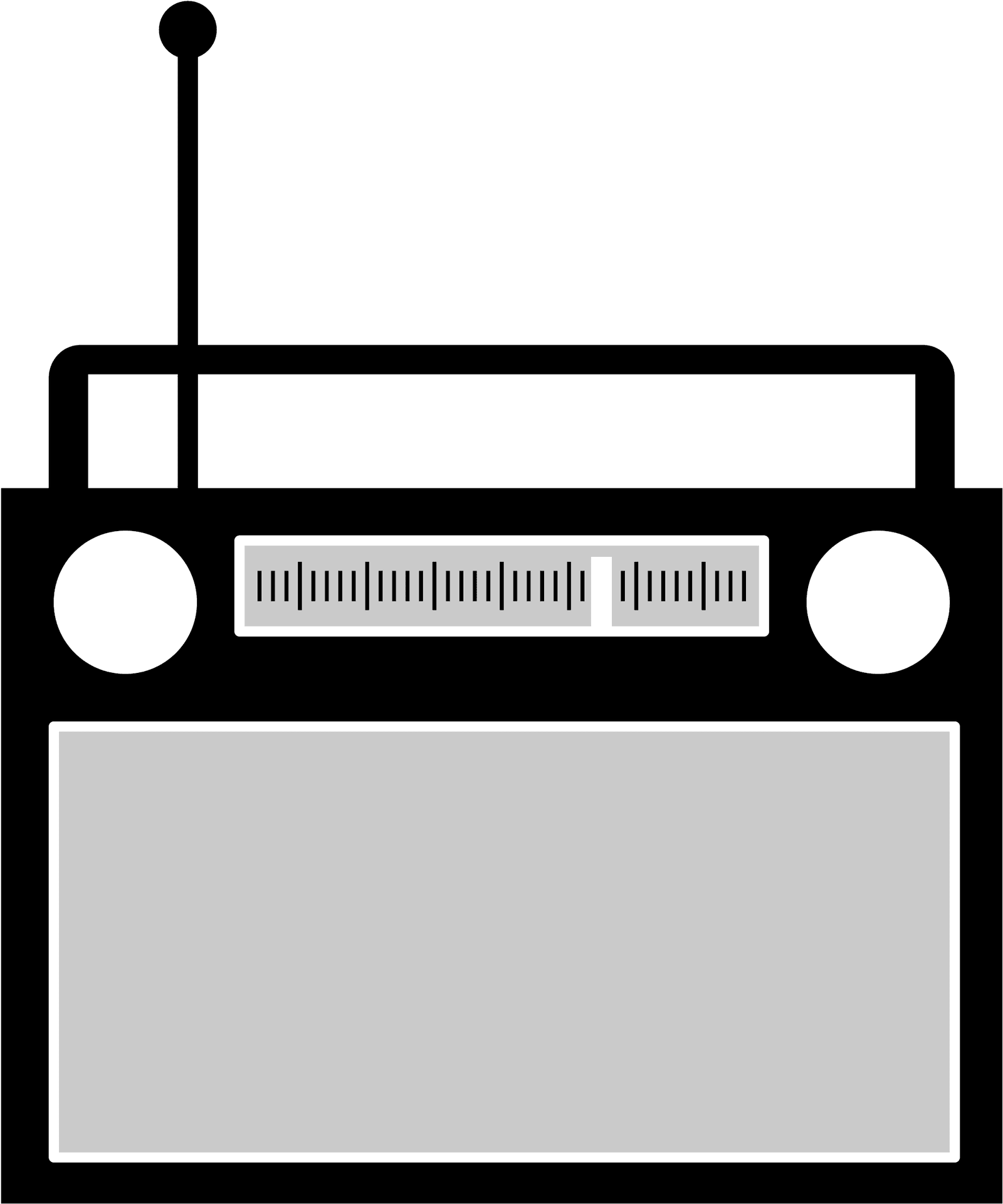 Vintage Radio Icon PNG Image