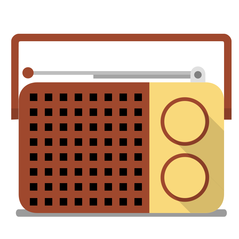 Vintage Radio Icon PNG Image