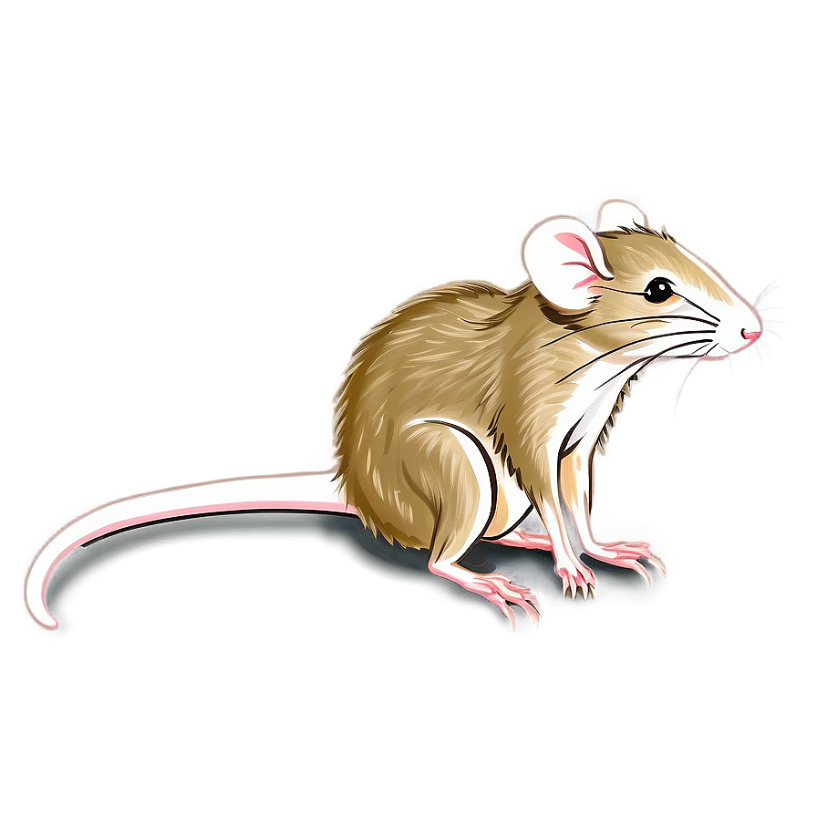 Vintage Rat Drawing Png 05042024 PNG Image