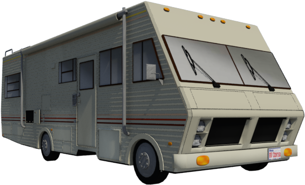 Vintage Recreational Vehicle3 D Model PNG Image