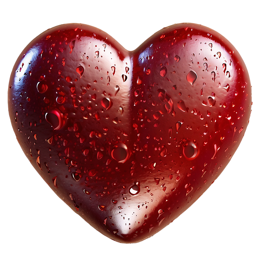 Vintage Red Heart Emoji Png Gvl57 PNG Image