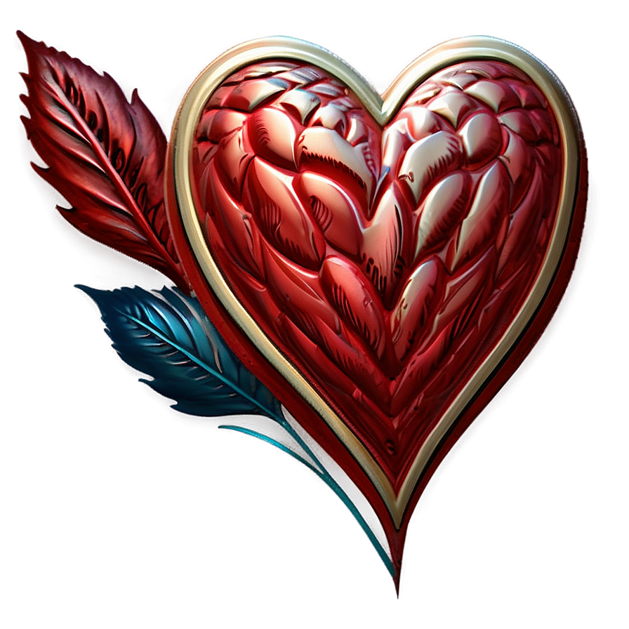 Vintage Red Heart Png Tlp10 PNG Image