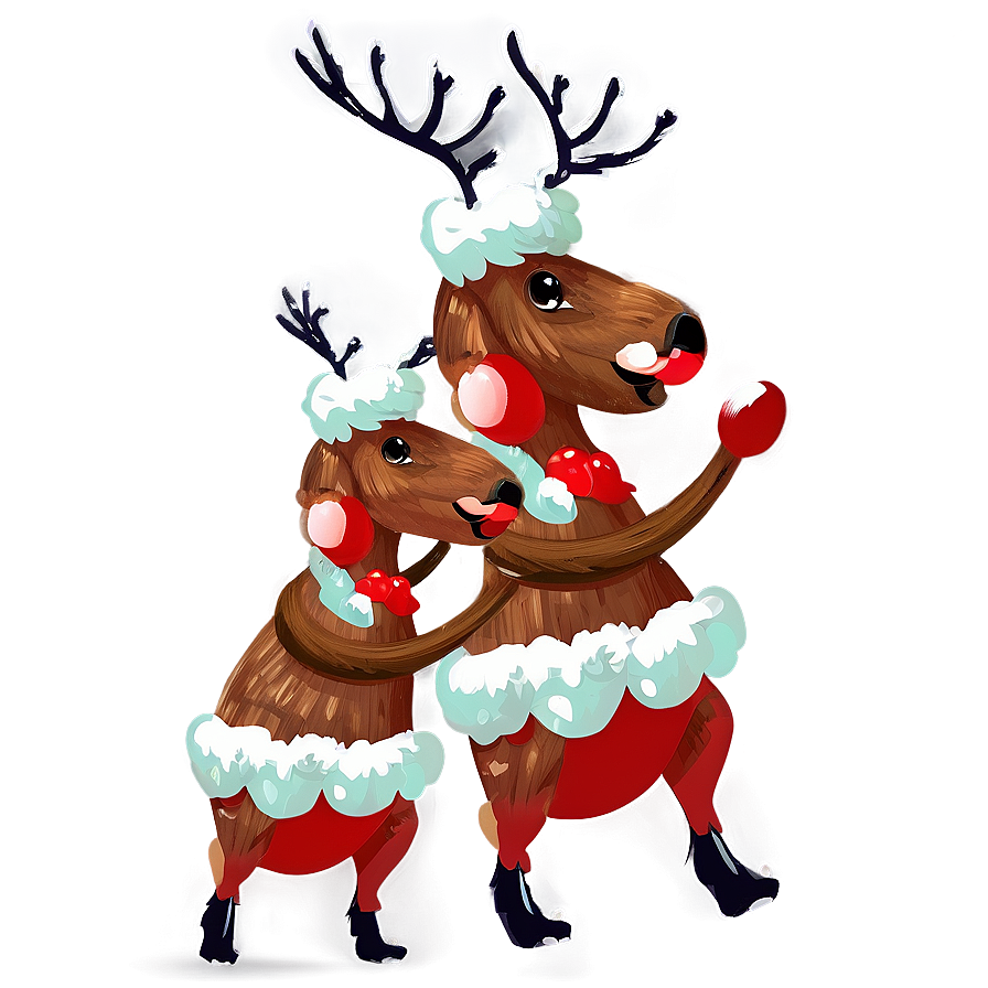 Vintage Reindeer Png 32 PNG Image