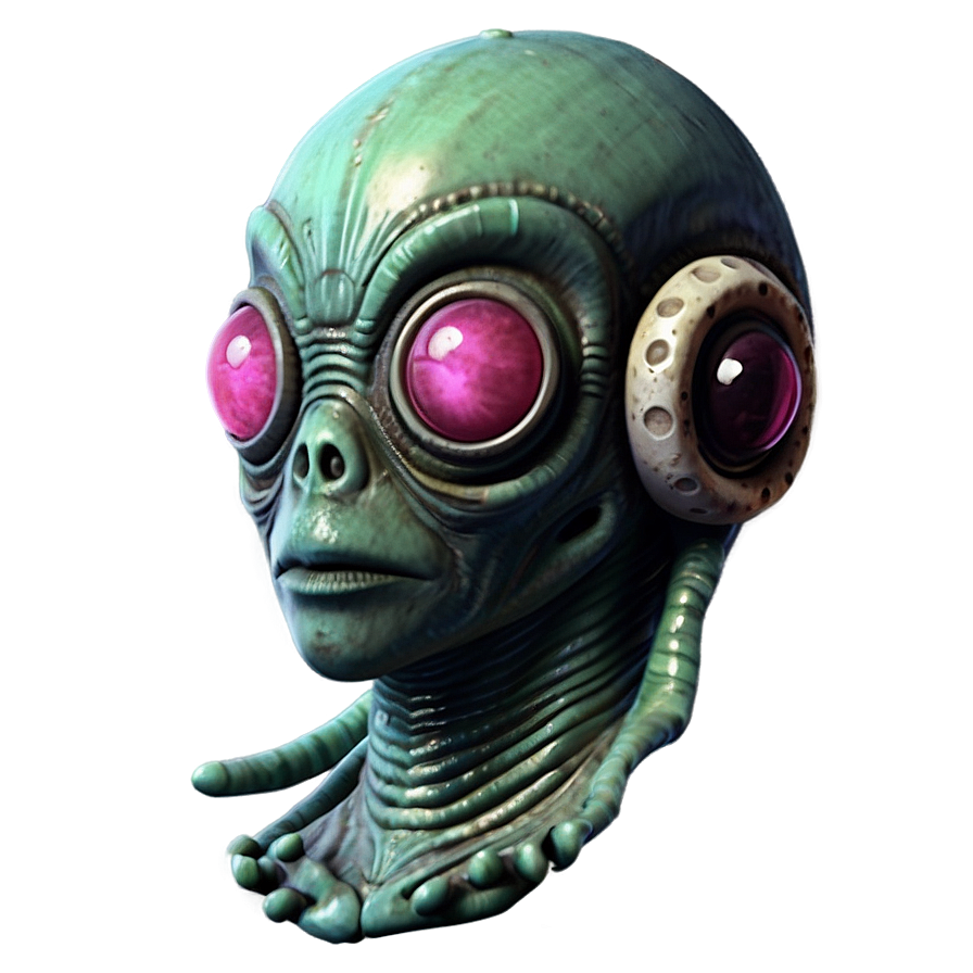 Vintage Retro Alien Png Mae PNG Image