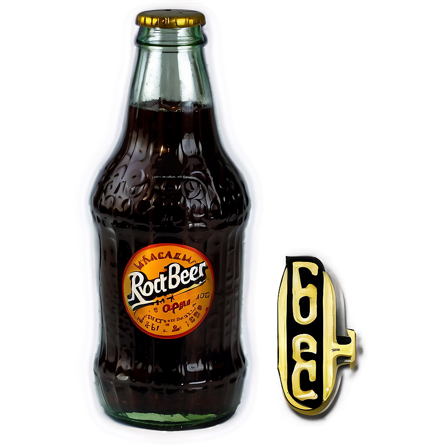 Vintage Root Beer Bottle Png Xqt PNG Image