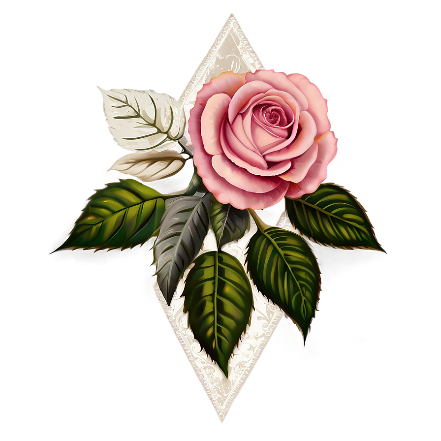 Vintage Rose Memento Png Ilk53 PNG Image