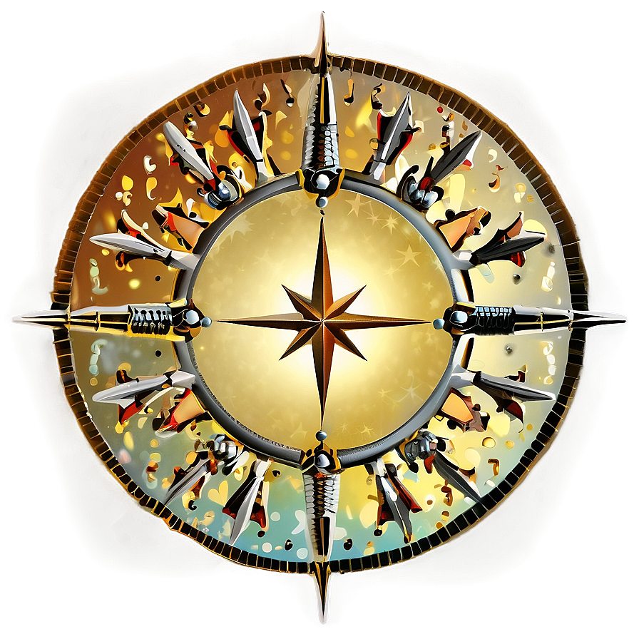 Vintage Round Star Png 91 PNG Image