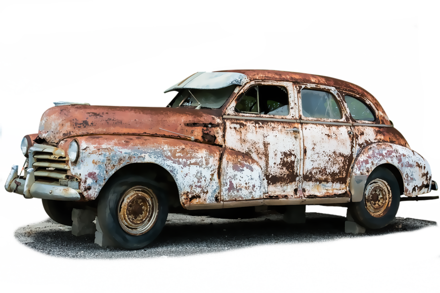 Vintage Rusty Car H D PNG Image