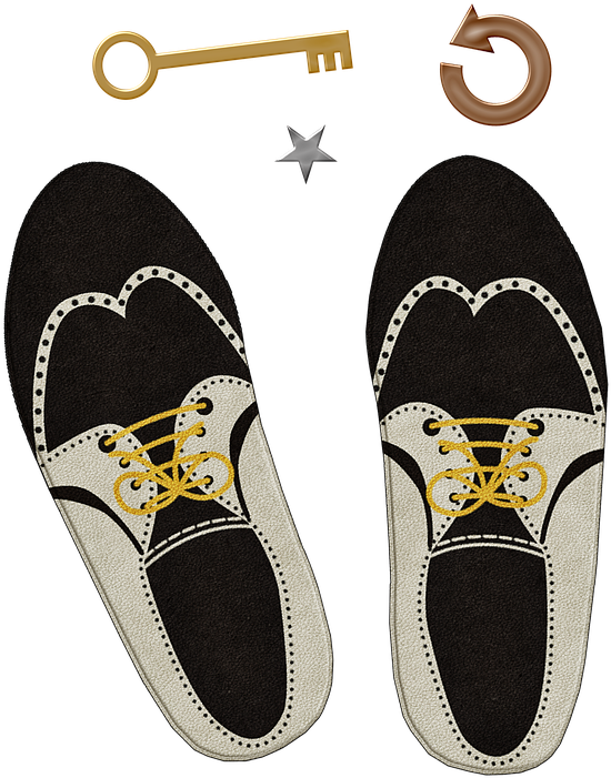 Vintage Saddle Shoes Illustration PNG Image