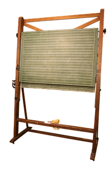 Vintage School Chalkboardwith Eraser PNG Image