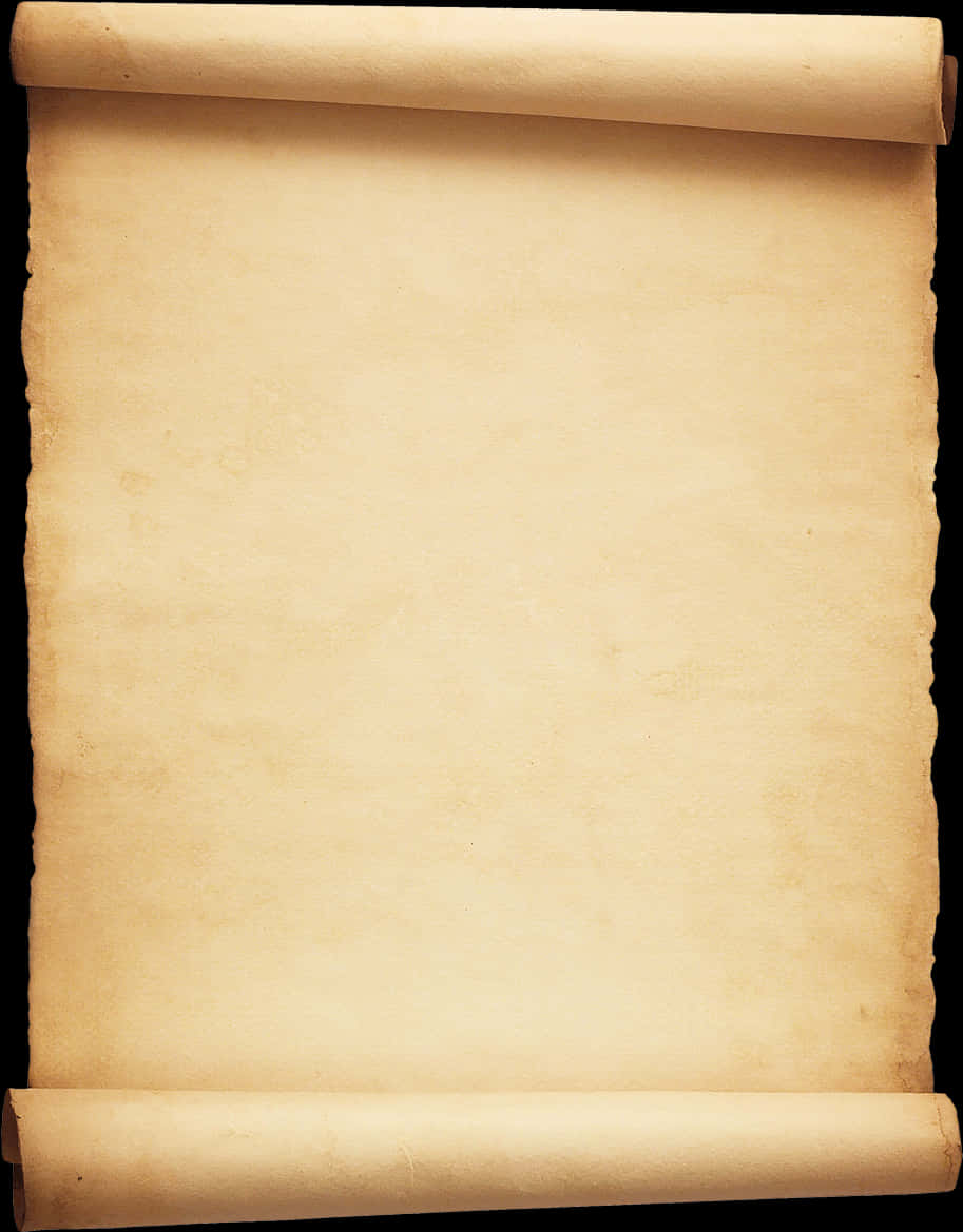 Vintage Scroll Paper Texture PNG Image