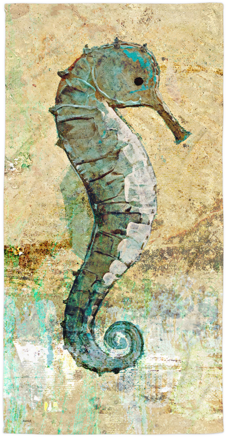 Vintage Seahorse Illustration PNG Image