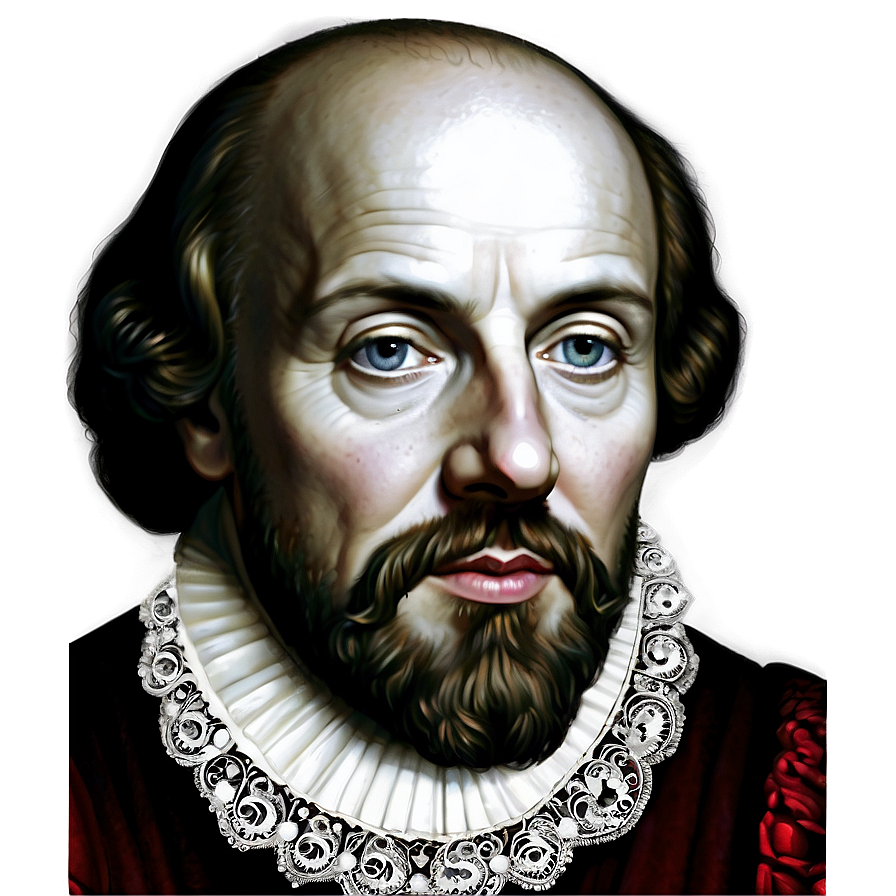 Vintage Shakespeare Portrait Png 98 PNG Image