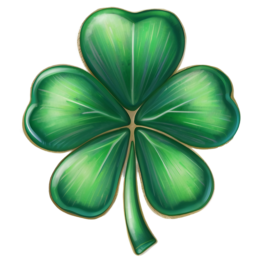 Vintage Shamrock Illustration Png 05242024 PNG Image